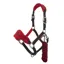 LeMieux Vogue Fleece Headcollar and Leadrope in Chilli and Black